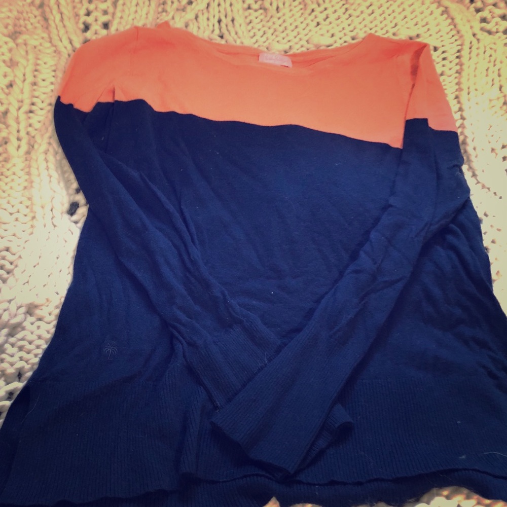 Lilly Pulitzer color block sweater